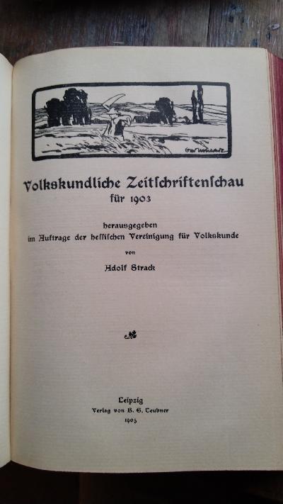 Hessische Blätter für Volkskunde  Band III - Front Cover