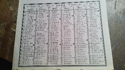 Kalender auf das Jahr 1855 - Front Cover