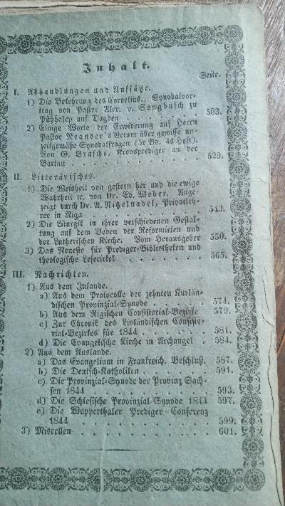Mittheilungen und Nachrichten für die evangelische Geistlichkeit Russlands.  5. Bd. 6. Heft - Front Cover