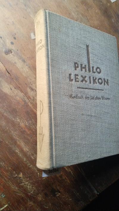 Philo - Lexikon  Handbuch des jüdischen Wissens - Front Cover