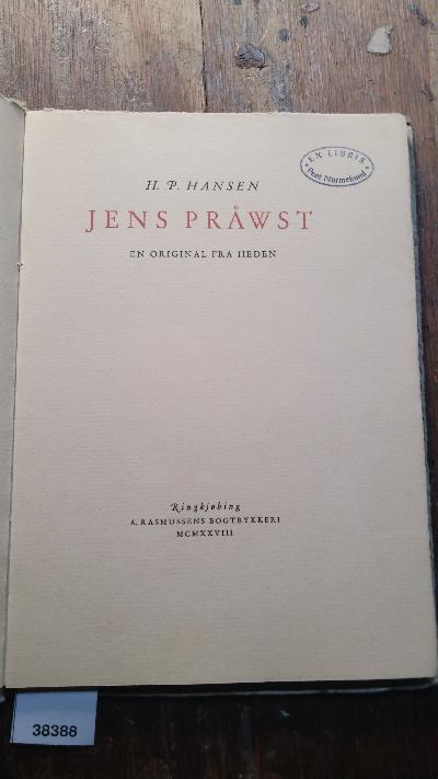 Jens Prawst  En Original fra Heden - Front Cover