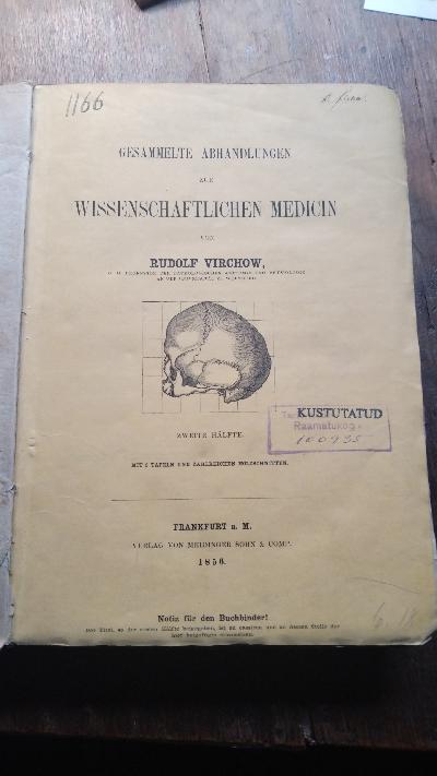 Gesammelte Abhandlungen zur wissenschaftlichen Medicin Zweite und Dritte Hälfte - Front Cover