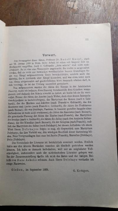 Ausgewählte Märtyrerakten - Front Cover