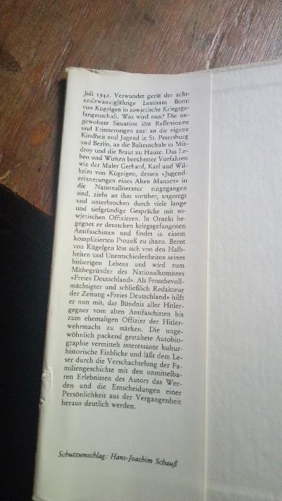 Die Nacht der Entscheidung  Autobiographie - Front Cover