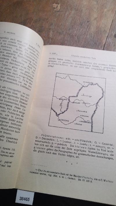 Litauische Mundartliche Texte aus der Wilnaer Gegend - Front Cover