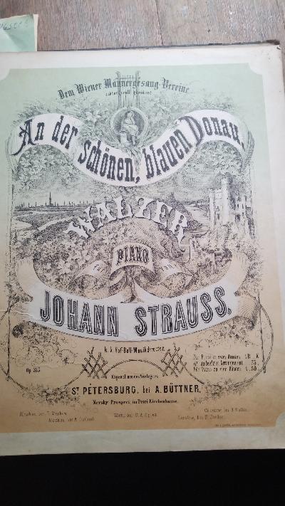 Konvolut von Notenblättern um 1870 im wesentlichen aus Warschau, Julien Müller und St. Petersburg, M. Bernard/ Büttner - Front Cover