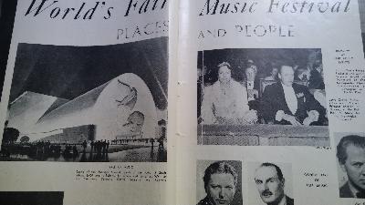 Musical America  6 Hefte: Vol. LVII Nr. 20,  Vol. LVIII Nr. 1, 12 , 17/18( beide unvollständig mit vielen fehlenden Seiten), Vol. LIX Nr. 9 und 10 - Front Cover