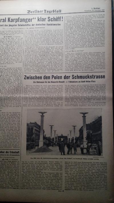 Berliner Tageblatt Nr. 434 - 451 des 66. Jahrgangs - Front Cover