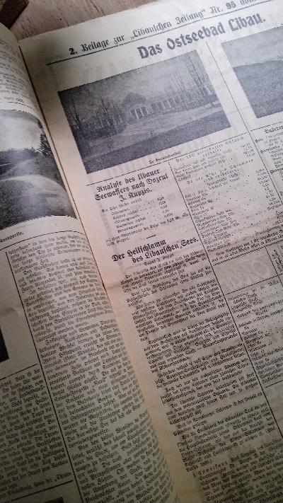 Libausche Zeitung  Werbe - Nummer für das Ostseebad Libau - Front Cover