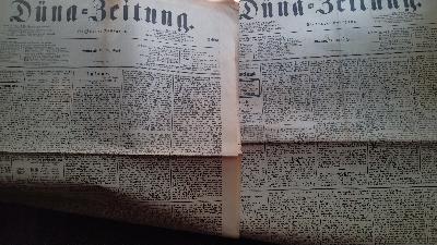 Düna - Zeitung  Siebenter Jahrgang Nr. 114 und 184 - Front Cover