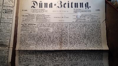 Düna - Zeitung  Elfter Jahrgang  Nr. 161 - 164 und 286 - Front Cover