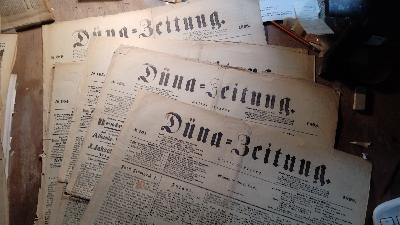 Düna - Zeitung  Elfter Jahrgang  Nr. 161 - 164 und 286 - Front Cover