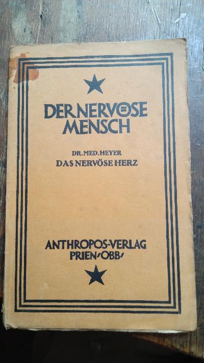 Der nervöse Mensch  Band VI  Das nervöse Herz - Front Cover