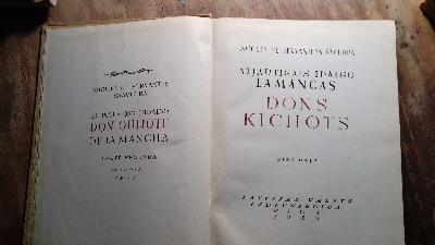 Atjautigais Idalgo Lamancas Dons Kichots  2 Bände (El ingenioso Hidalgo Don Quijote de la Mancha) - Front Cover