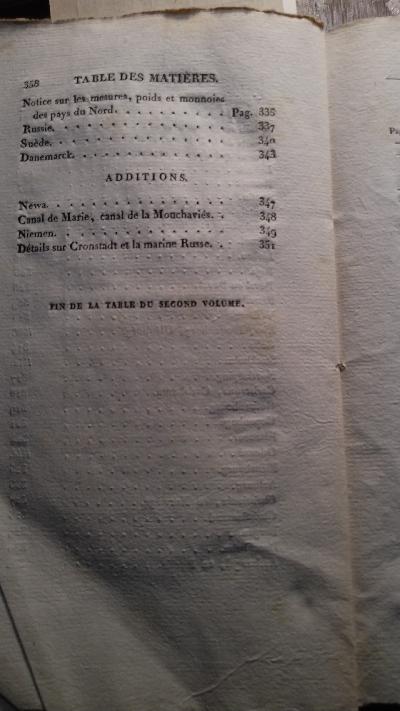 Tableu de la Mer Baltique considérée sous les rapports physiques , géographiques, historiques et commerciaux, et des notices détaillées sur le mouvement général du commerce, sur les ports les plus importans, sur les monnaies, poids et mesures  2 Bände - Front Cover