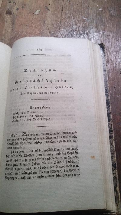 Des teutschen Ritters Ulrich von Hutten auserlesene Werke   Erster Theil - Front Cover