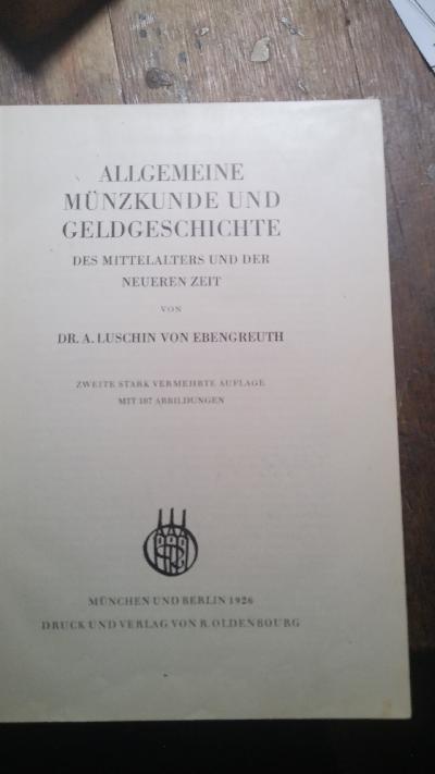 Allgemeine Münzkunde und Geldgeschichte des Mittelalters und der neueren Zeit - Front Cover