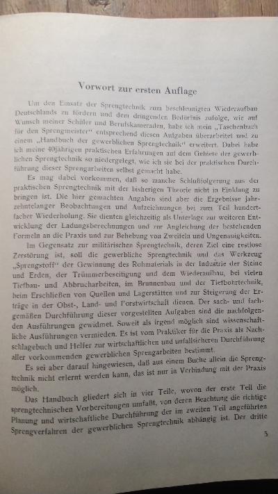 Handbuch der gewerblichen Sprengtechnik - Front Cover