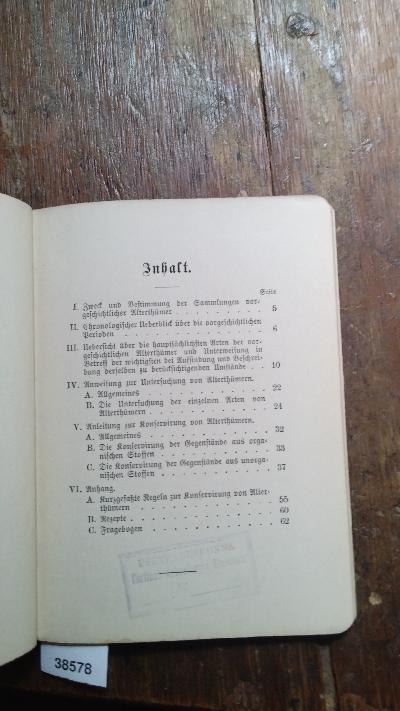 Merkbuch Alterthümer aufzugraben und aufzubewahren  Eine Anleitung für das Verfahren bei Ausgrabungen sowie zum Konservieren vor- und frühgeschichtlicher Alterthümer - Front Cover