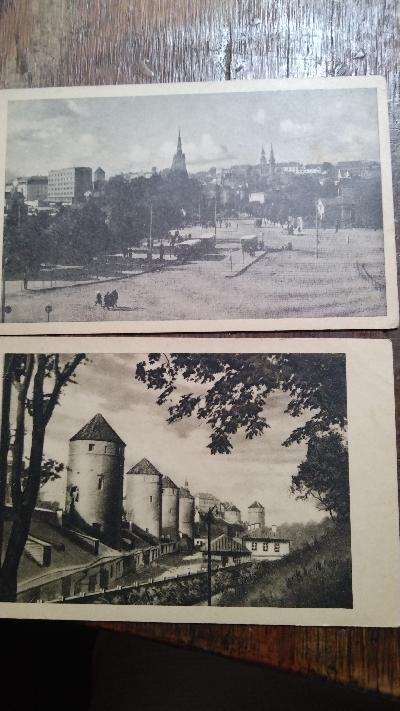 zwei Ansichtspostkarten von Reval/Tallinn  vermutlich deutsche Besatzungszeit um 1942 - Front Cover
