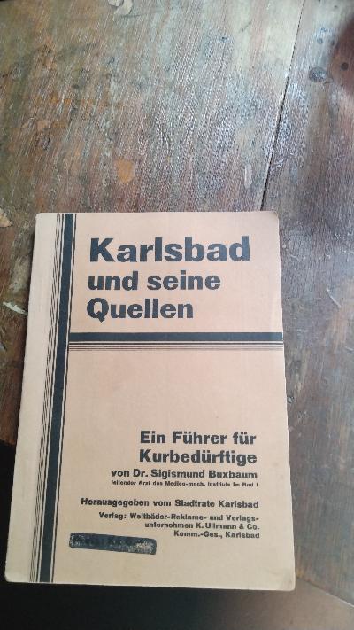 Karlsbad und seine Quellen Ein Führer für Kurbedürftige - Front Cover