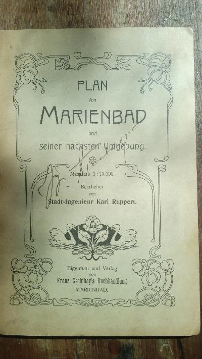 Plan von Marienbad und seiner nächsten Umgebung - Front Cover
