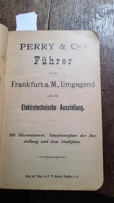 Führer durch Frankfurt a. M. und die Elektrotechnische Ausstellung - Front Cover