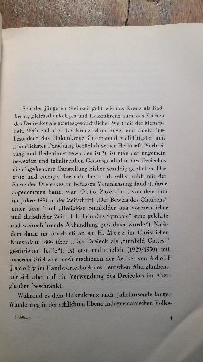 Das Dreieck  Die Geschichte eines religiösen Symbols - Front Cover