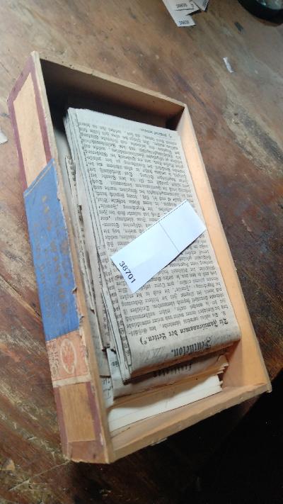 Zeitungsausschnitte und Manusskripte sowie Korrekturfahnen zur Ethnographie der Letten und Litauer - Front Cover