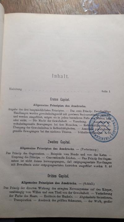 Der Ausdruck der Gemüthsbewegungen bei dem Menschen und  bei den Thieren - Front Cover