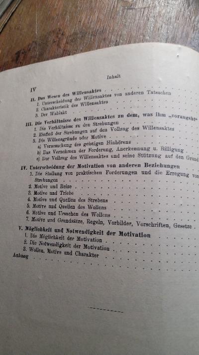 Phänomenologie des Wollens Eine psychologische Analyse   Motive und Motivation - Front Cover