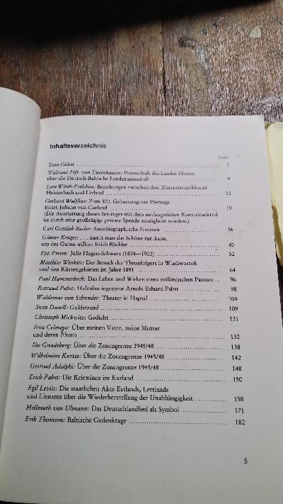Jahrbuch des baltischen Deutschtums 1991 - Front Cover