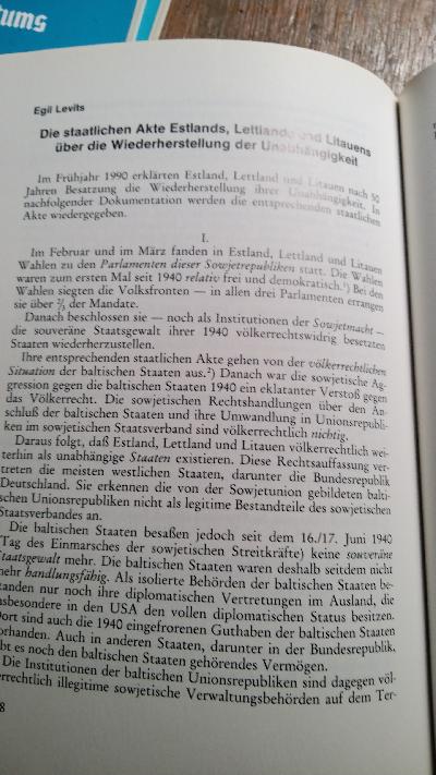 Jahrbuch des baltischen Deutschtums 1991 - Front Cover