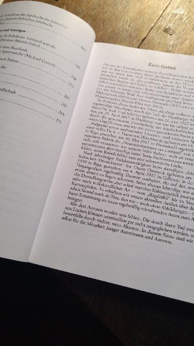 Deutsch - Baltisches Jahrbuch  2017 - Front Cover