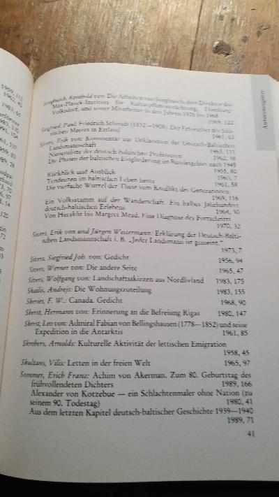 Jahrbuch des baltischen Deutschtums  Register 1954 bis 1993 - Front Cover