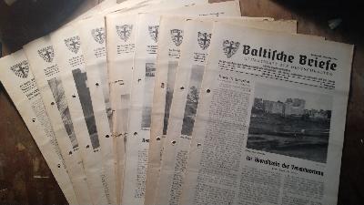 Baltische Briefe  Heimatblatt der Deutschbalten  Nr. 1- 10  4. Jahrgang - Front Cover