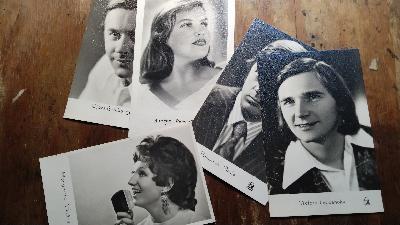 5+Schauspieler%2FK%C3%BCnstlerpostkarten+aus+Sowjetlettland