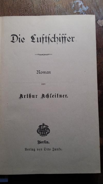 Die Luftschiffer  - Front Cover