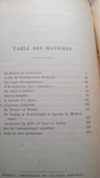 Seize Mille Kilometres en Ballon  De France en Pomeranie  A L Ile de Walcheren La Coupe des Aéronautes   À la recherche des Léonides   De Paris à Emden   Par la tempête   À travers les Alpes   Concours d’altitude   De France en Russie  Méditerranée I et II - Front Cover