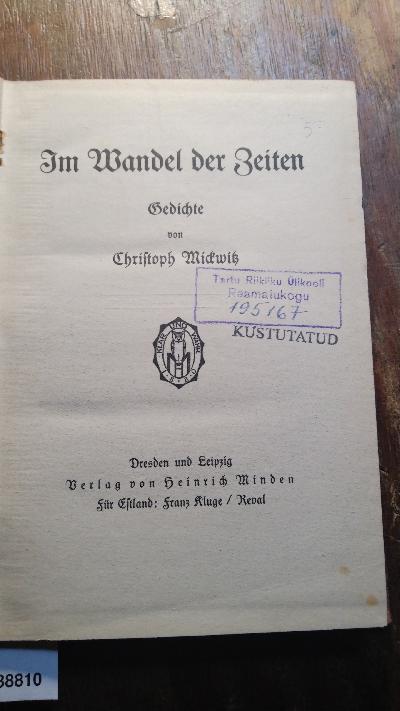 Im+Wandel+der+Zeiten++Gedichte