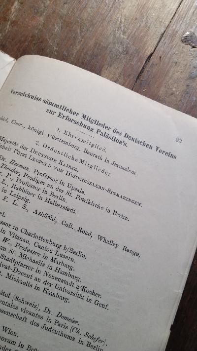 Mittheilungen und Nachrichten des Deutschen Palaestina - Vereins  1895 - Front Cover