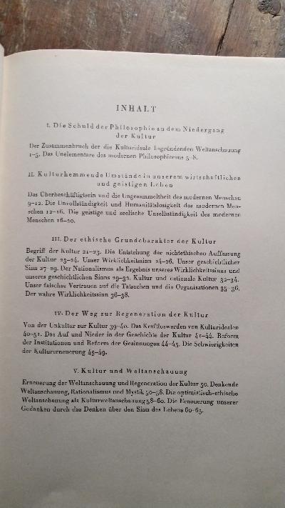 Verfall und Wiederaufbau der Kultur  Kulturphilosophie Erster Teil   Olaus-Petri-Vorlesungen an der Universität Upsala - Front Cover