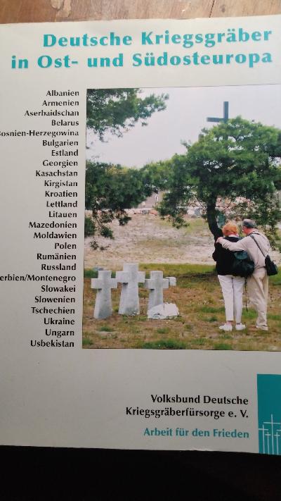 Deutsche Kriegsgräber in Ost- und Südosteuropa - Front Cover