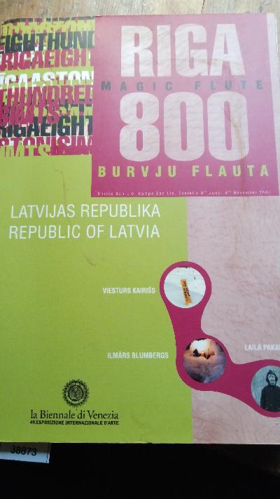 Rigas Astonsimtgades Burvju Flauta  Riga 800 Magica Flute - Front Cover