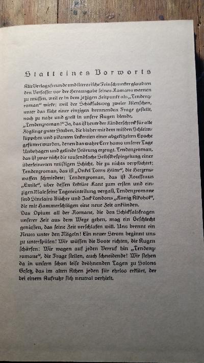 Kreatur  Roman der Zeit - Front Cover