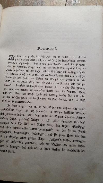 Lützow s wilde Jagd  Geschichtliche Erzählung - Front Cover