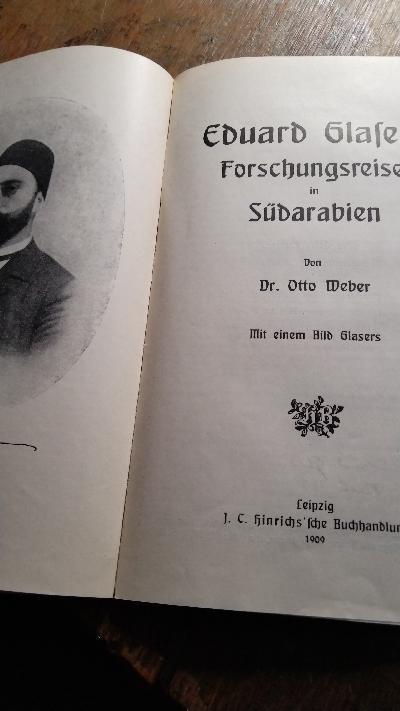 Forschungsreisen in Süd - Arabien  bis zum Auftreten Eduard Glasers  angebunden:  Eduard Glasers  Forschungsreisen in Südarabien - Front Cover