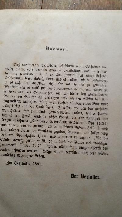 Im Zellengefängniss  Bilder aus der Verbrecherwelt nach Erfahrungen in einer Strafanstalt von einem ehemaligen Strafanstaltsprediger - Front Cover