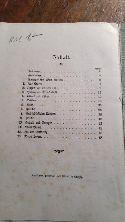 Erlebtes, nicht Erdachtes vom Krankenbett - Front Cover