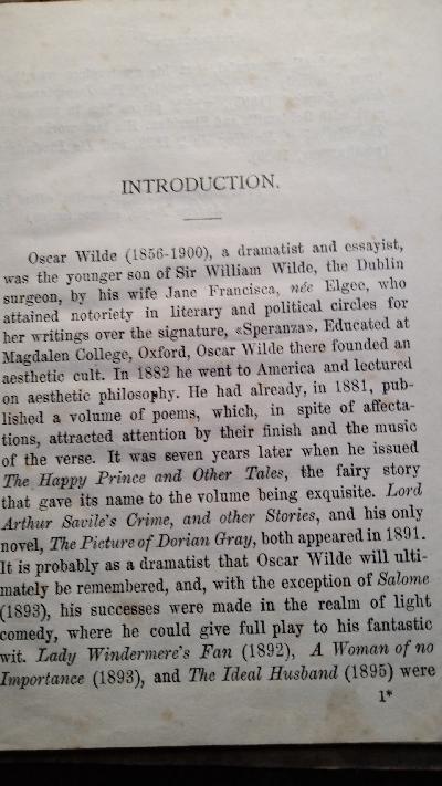 Selected Tales by Oscar Wilde - Front Cover